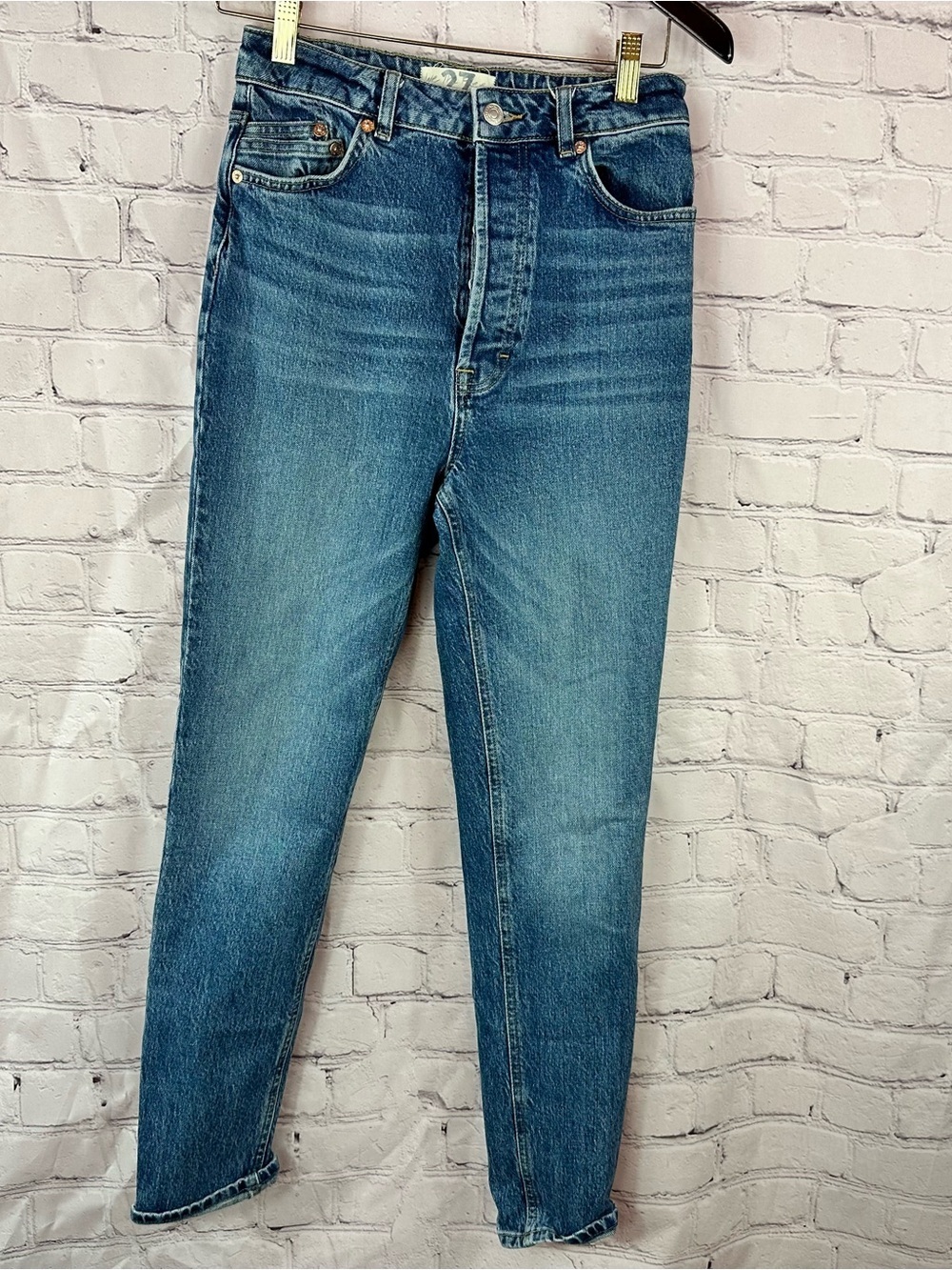 We The Free people High-Rise button fly Jeans women 27 boho casual festival